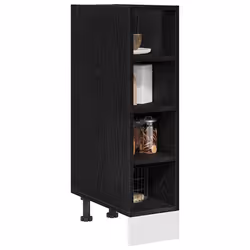 Meuble De Cuisine Bas Riga Chêne Noir 20 X 44,5 X 81,5 Cm Vidaxl - Vue supplémentaire 2