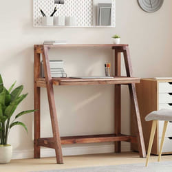 Bureau décriture - VIDAXL - rehausse 90 x 50 x 103 cm - Bois massif recyclé - Marron - Vintage