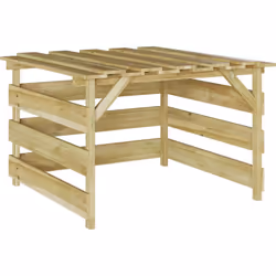 Ce garage de tondeuse à gazon robotisée vidaXL est une solution pratique pour ranger le matériel de jardin. Fabriqué en bois  ...