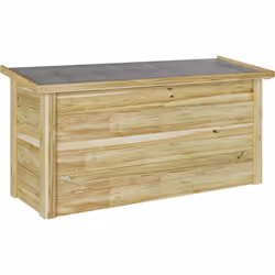 Cette boîte de rangement extérieure est une super idée pour garder vos outils de jardin, coussins et autres indispensables bi ...