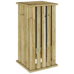 Vidaxl - Jardinière Marron 33 x 33 x 65 cm Pin imprégné