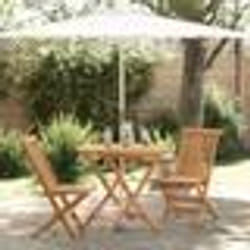 vidaXL Set de bistro de jardin pliant en 3 pièces en bois d'acacia massif