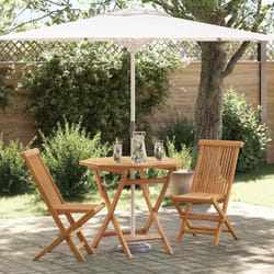 Set De Salle À Manger De Jardin 2 Pcs Marron Vidaxl