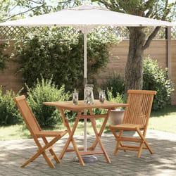 Set De Salle À Manger De Jardin 2 Pcs Marron Vidaxl