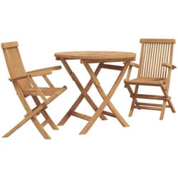 Ensemble De Salle À Manger Pour Jardin 2 Pcs Marron Vidaxl