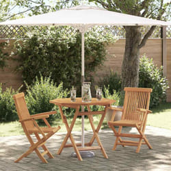 Set De Salle À Manger De Jardin 2 Pcs Marron Vidaxl
