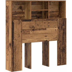 Cabinet de Tête de Lit avec étagère Bois ancien Bois Composite Vidaxl