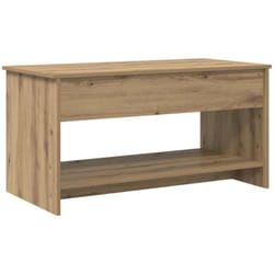 Table basse chêne artisanal 102 x 50 x 52.5 cm Vidaxl