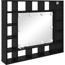 Vidaxl - Armoire Miroir Chêne noir 91 x 15 x 76.5 cm Bois d'ingénierie