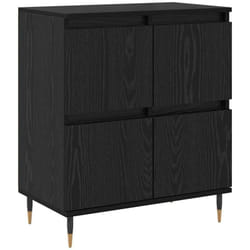 Buffet Noir 60 x 35 x 70 cm Bois d'ingénierie Vidaxl