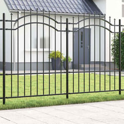 Vidaxl - Clôture De Jardin Gris 190 Cm Acier Peint Par Poudre