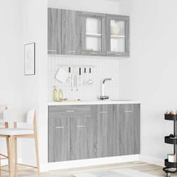 vidaXL Ensemble de meubles de cuisine Lyon 4 pcs Sonoma gris