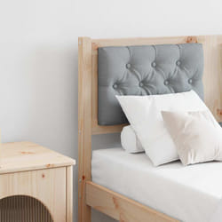 Tête De Lit Marron Et Gris Clair 135 Cm Bois Massif En Pin Vidaxl