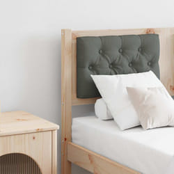 Tête De Lit Marron Et Gris Foncé 120 Cm Bois Massif En Pin Vidaxl
