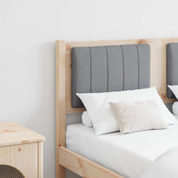 Tête De Lit Capitonnée Marron 120 Cm Pin Massif Vidaxl