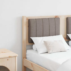 Tête De Lit Capitonnée Marron 120 Cm Pin Massif Vidaxl