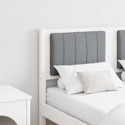 Tête De Lit Capitonnée Avec Tête De Lit Blanc 120 Cm Pin Massif Vidaxl