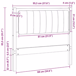 Tête De Lit Capitonnée Avec Tête De Lit Marron 90 Cm Pin Massif Vidaxl - Vue supplémentaire 2