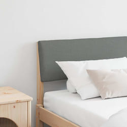 Tête De Lit Capitonnée Gris Foncé 200 Cm Pin Massif Vidaxl