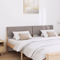 Tête De Lit Capitonnée Taupe 200 Cm Pin Massif Vidaxl - Vue supplémentaire 2