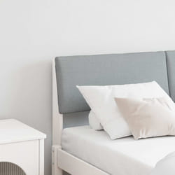 Tête De Lit Capitonnée Gris Clair 160 Cm Pin Massif Vidaxl