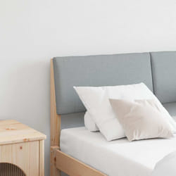 Tête De Lit Capitonnée Gris Clair 120 Cm Pin Massif Vidaxl
