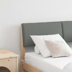 Tête De Lit Capitonnée Gris Foncé 120 Cm Pin Massif Vidaxl