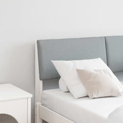 Tête De Lit Capitonnée Gris Clair 120 Cm Pin Massif Vidaxl
