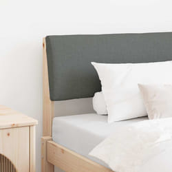 Tête De Lit Capitonnée Gris Foncé 100 Cm Pin Massif Vidaxl