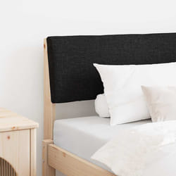 Tête De Lit Capitonnée Noir 100 Cm Pin Massif Vidaxl