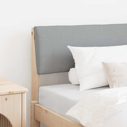 Tête De Lit Capitonnée Gris Clair 90 Cm Pin Massif Vidaxl