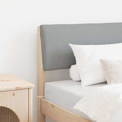 Tête De Lit Capitonnée Gris Clair 75 Cm Pin Massif Vidaxl