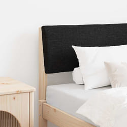 Tête De Lit Capitonnée Noir 75 Cm Pin Massif Vidaxl