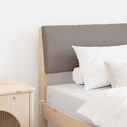 Tête De Lit Capitonnée Taupe 75 Cm Pin Massif Vidaxl