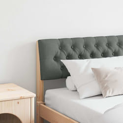 Tête De Lit Capitonnée Gris Foncé 200 Cm Pin Massif Vidaxl