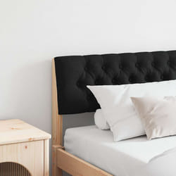 Tête De Lit Capitonnée Noir 200 Cm Pin Massif Vidaxl