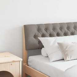 Tête De Lit Capitonnée Taupe 200 Cm Pin Massif Vidaxl