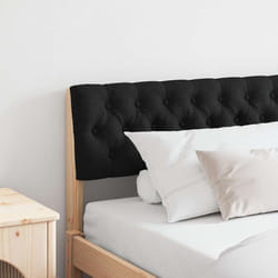 Tête De Lit Capitonnée Noir 180 Cm Pin Massif Vidaxl