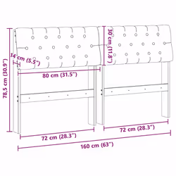 Tête De Lit Capitonnée Noir 160 Cm Pin Massif Vidaxl - Vue supplémentaire 2