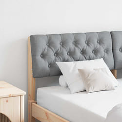 Tête De Lit Capitonnée Gris Clair 150 Cm Pin Massif Vidaxl