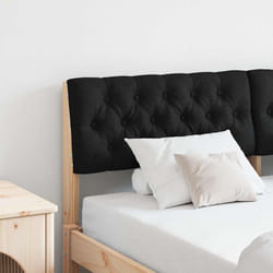 Tête De Lit Capitonnée Noir 150 Cm Pin Massif Vidaxl