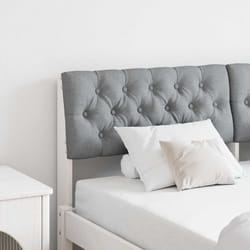 Tête De Lit Capitonnée Gris Clair 140 Cm Pin Massif Vidaxl