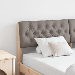 Tête De Lit Capitonnée Taupe 135 Cm Pin Massif Vidaxl