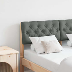 Tête De Lit Capitonnée Gris Foncé 120 Cm Pin Massif Vidaxl