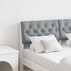 Tête De Lit Capitonnée Gris Clair 120 Cm Pin Massif Vidaxl