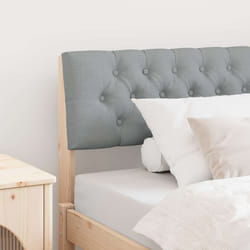Tête De Lit Capitonnée Gris Clair 100 Cm Pin Massif Vidaxl