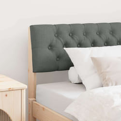 Tête De Lit Capitonnée Gris Foncé 100 Cm Pin Massif Vidaxl
