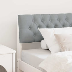 Tête De Lit Capitonnée Gris Clair 100 Cm Pin Massif Vidaxl