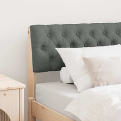 Tête De Lit Capitonnée Gris Foncé 90 Cm Pin Massif Vidaxl