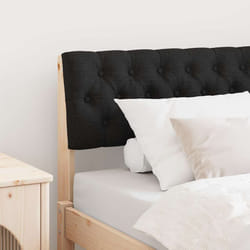 Tête De Lit Capitonnée Noir 90 Cm Pin Massif Vidaxl